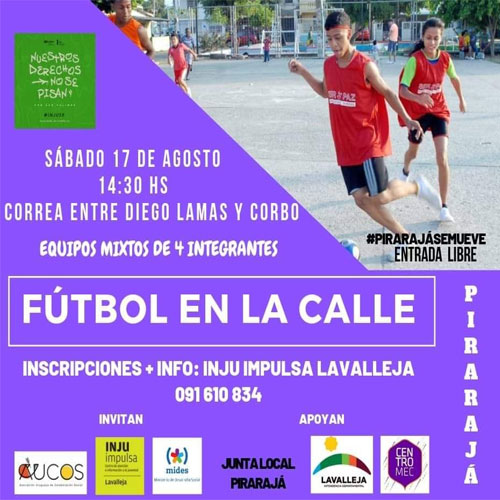 14.08.2019 Este sábado habrá jornada de Fútbol en la calle
