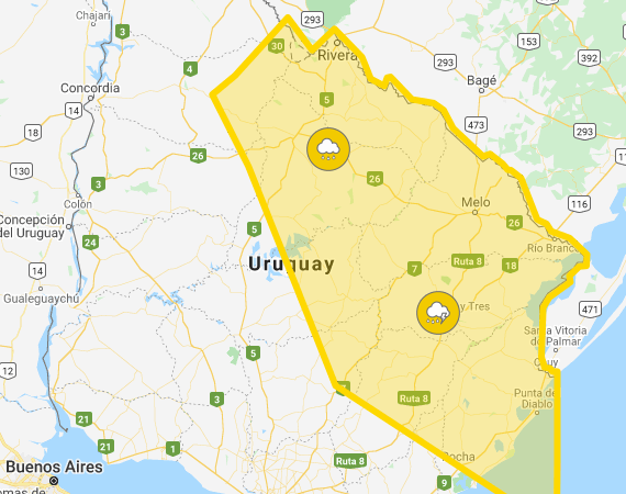 24.06.2020 Alerta amarilla para Pirarajá por tormentas y lluvias