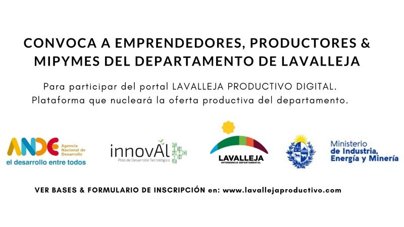 10.06.2020 Emprendedores, productores y mipymes del Departamento podrán participar del Portal Lavalleja Productivo Digital