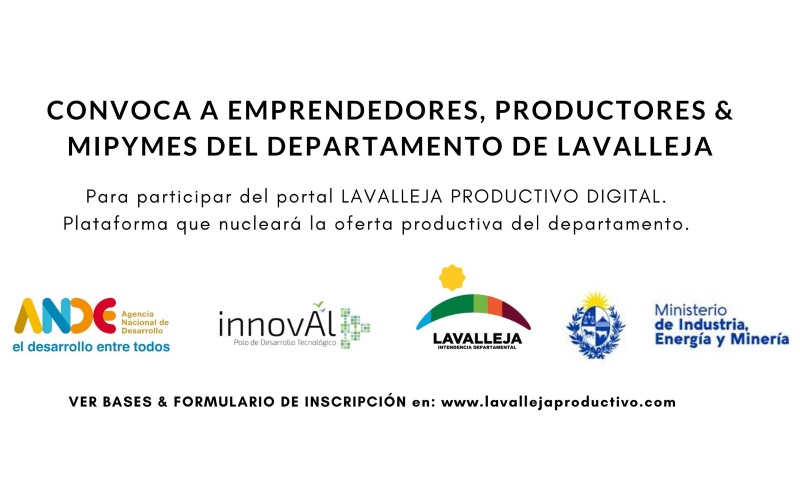 10.06.2020 Emprendedores, productores y mipymes del Departamento podrán participar del Portal Lavalleja Productivo Digital
