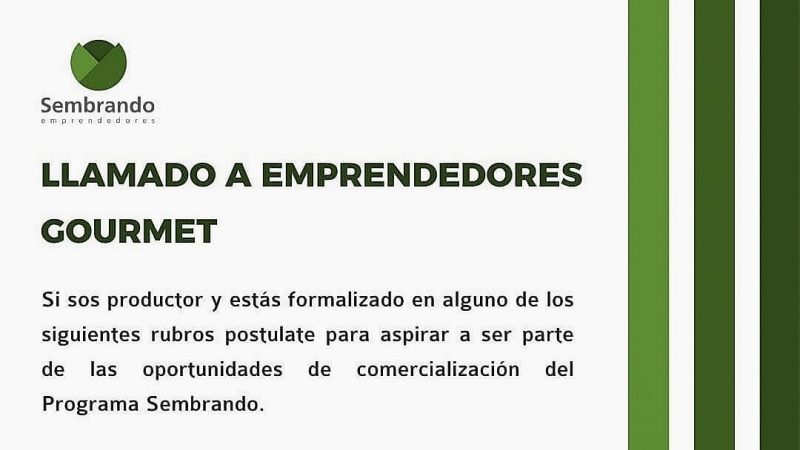 02.02.2022 Programa «Sembrando» realiza llamado a emprendedores del rubro gourmet