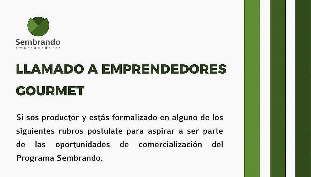 02.02.2022 Programa «Sembrando» realiza llamado a emprendedores del rubro gourmet