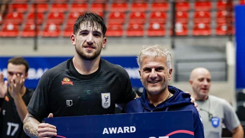Histórico desempeño de Uruguay en handball ante Brasil, con Gabriel Chaparro como MVP